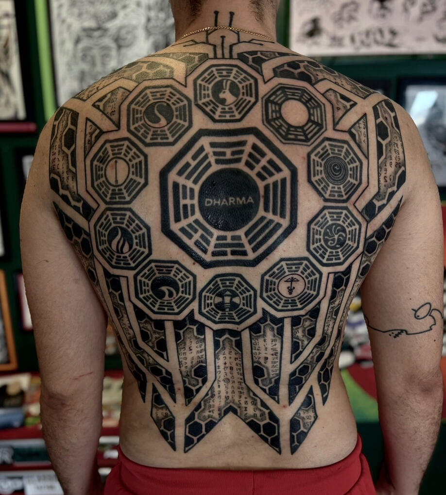 Full back tattoo